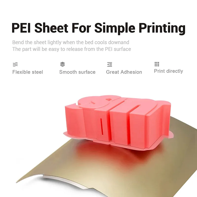 Imagem -05 - Cama Magnética de Aço Energética da Cópia da Mola da Elevação 3d 355x355 mm com Plataforma Lisa da Superfície e da Folha Base de Pei para Voron