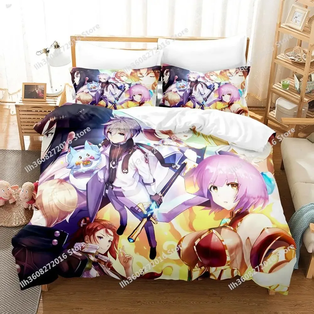 

New Fashion 3d Print Game Epic Seven Bedding Set Cartoon Anime three-piece set Adult Kid Bedroom Duvet cover Sets Home Textiles