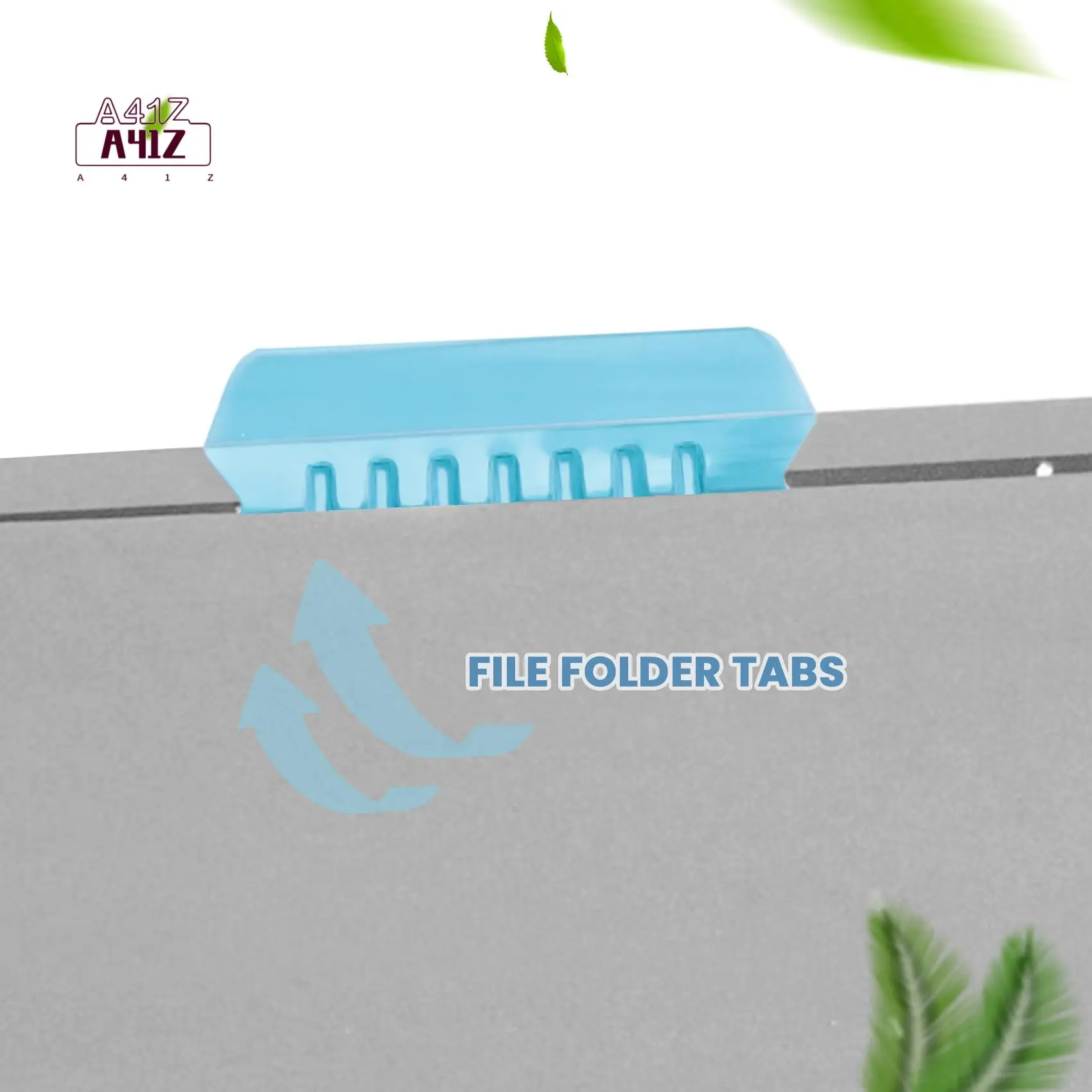 A41Z-120 Sets Multicolor Hanging File Folder Tabs With Blank Inserts 2 Inches Plastic Hanging File Tabs For Hanging Folders