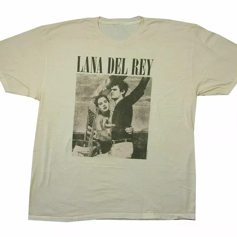 Lana Del Rey Ldr voile Tan T-Shirt Vintage chemise été unisexe T-Shirt Harajuku décontracté femmes T-Shirt