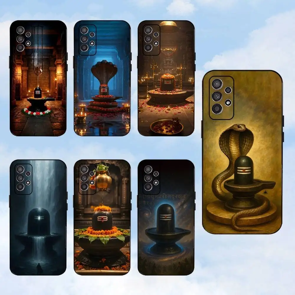 

Lingam India Belief Phone Case For Samsung S25,S24,S23,S22,S21,S20,S10,Ultra,Plus,Lite,FE,Soft Silicone Black Cover