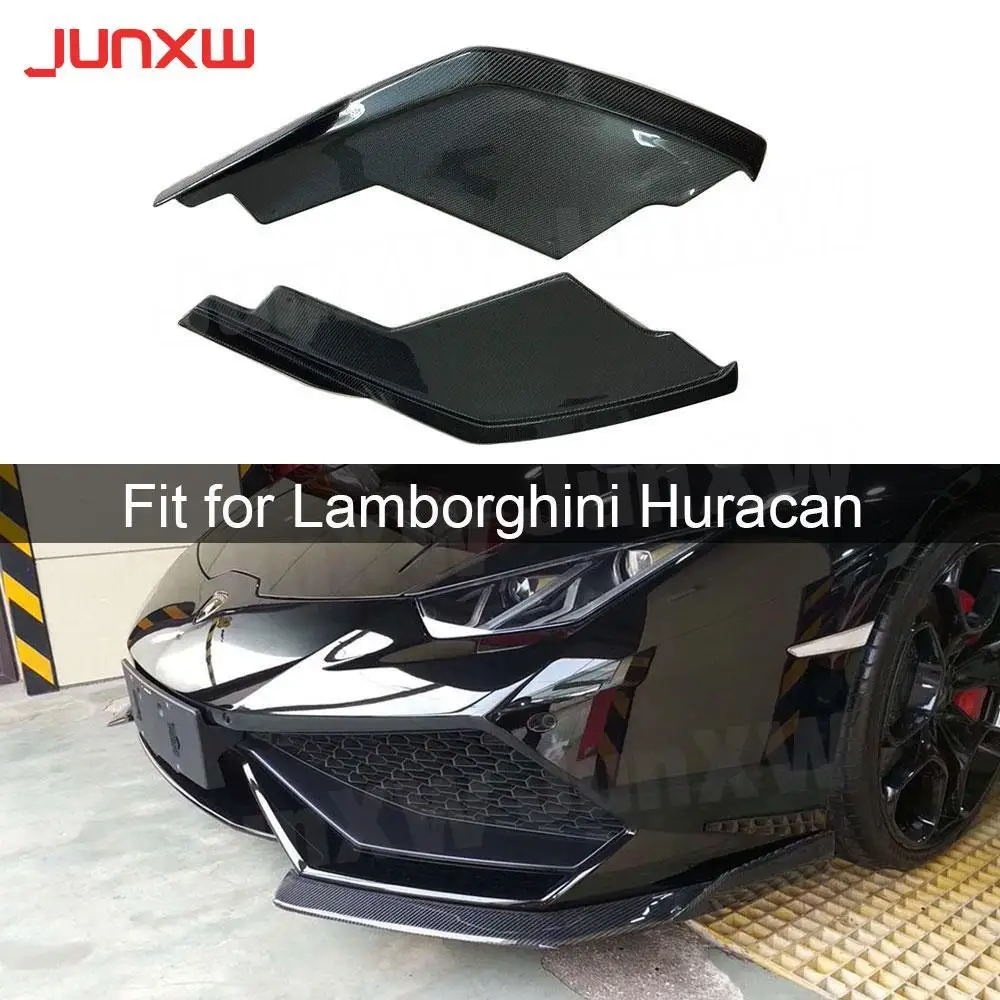 

Передний бампер, разветвители, фартук, чехол из углеродного волокна для Lamborghini Huracan LP600 LP610 Coupe 2014-2017 D Style, автомобильный Стайлинг