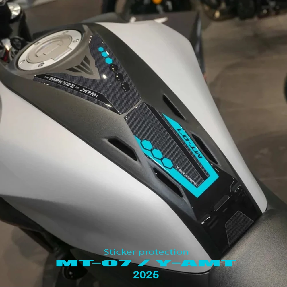 

Motorcycle 3D Stickers for MT 07 Stickers 2025 Resin Stickers Oil Tank Middle Protection Decoration Accessories MT 07 MT07