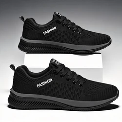Breathable Mesh Casual Men Shoes Trendy Lightweight Walking Flats Male Tennis Sneakers Outdoor Running Fitness Shoes for Men
