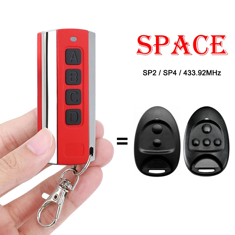 

CAME SPACE SP2 SP4 Garage Door Remote Control 433.92MHz Remote Control for Electric Gate Garage Door Command Hand Transmitter