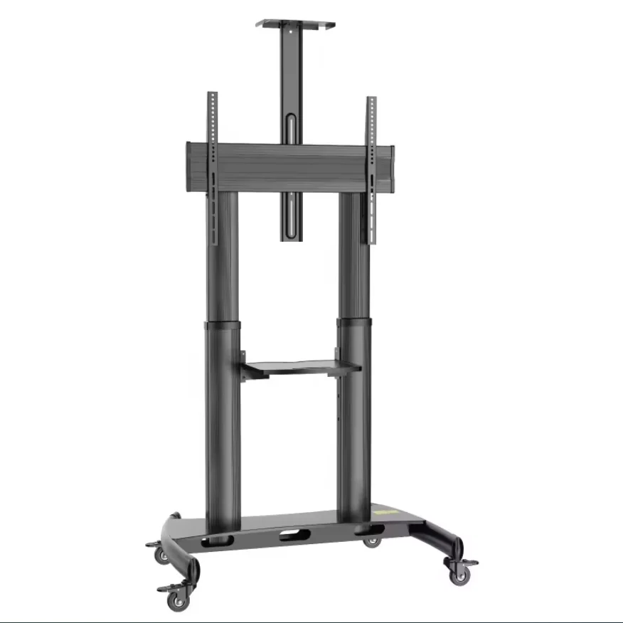 Universal Mobile TV Stand Rolling TV Cart with Mount with Motorized TV Lift for  inch 50''-80''