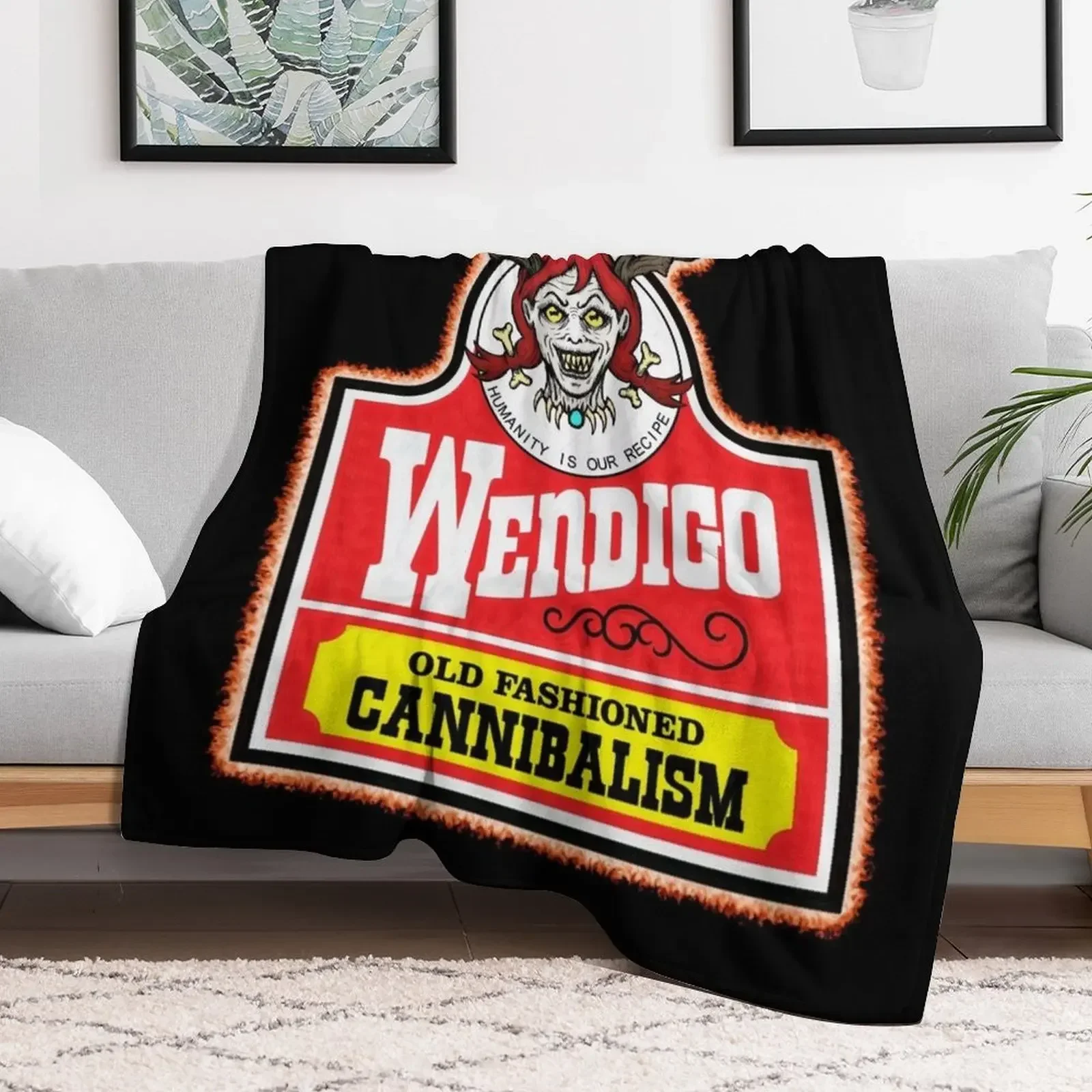 Wendy the Wendigo Throw Blanket Decorative Beds Summer Decorative Throw Loose Blankets