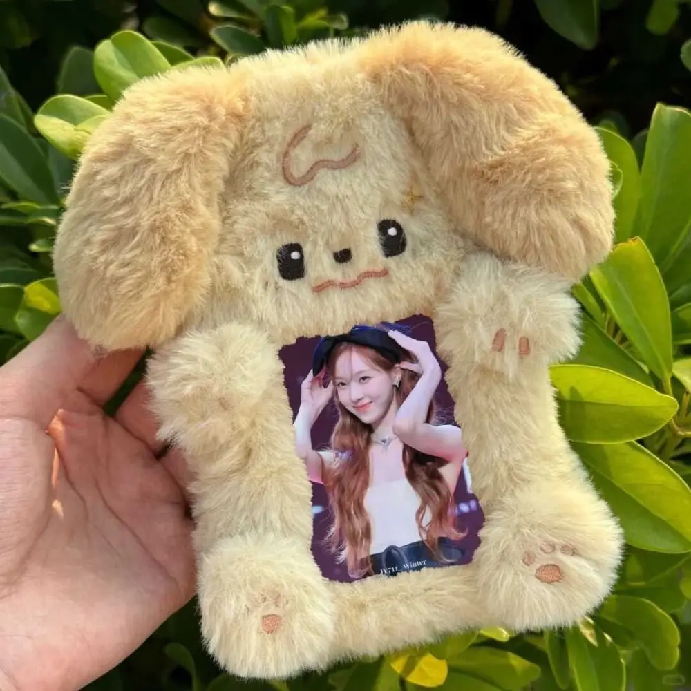 New Multifunctional Photocard Case Big Eared Rabbit/Border Collie Photo Card Holder Rabbit/Dog/Cat Idol Photos Protective Cover