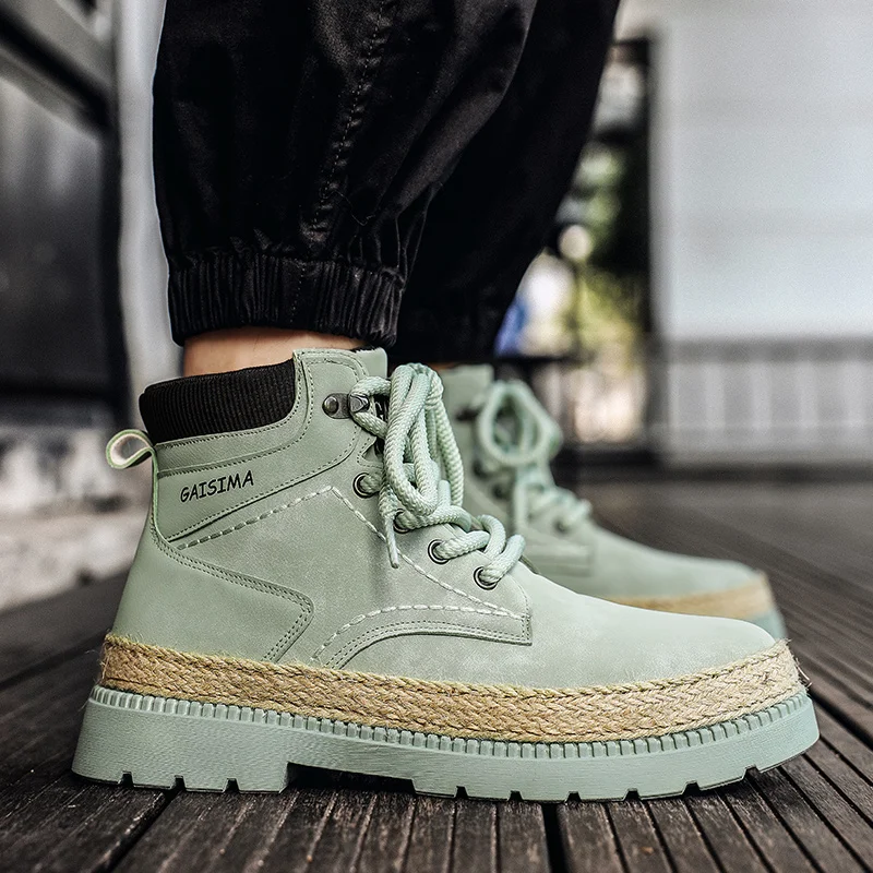CYYTL Mens Boots Casual Winter Shoes Hiking Outdoor Work Cowboy Chelsea Tactical Ankle Platform Designer Luxury Sneakers Leather image 6