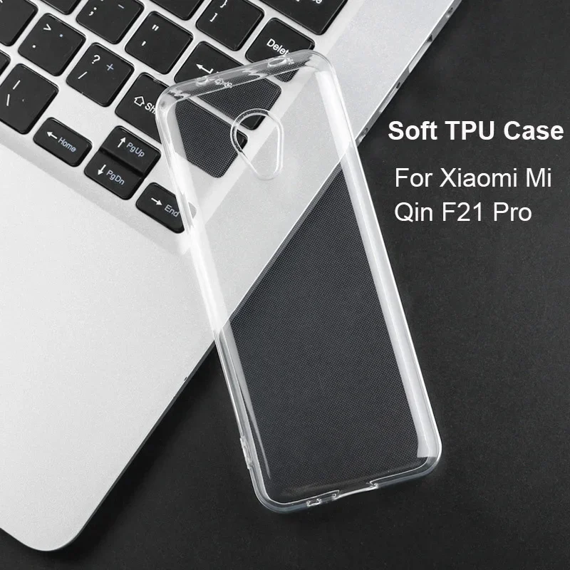 For Xiaomi Qin F21 Pro Soft Transparent Silicone Phone Case for Qin F21Pro TPU Case Shockproof Protective Back Cover Bumper