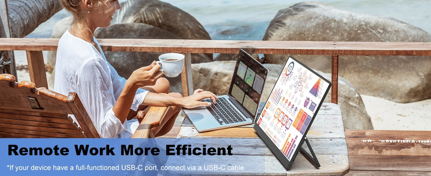 UPERFECT 2K 144Hz tragbarer Monitor 17,3 Zoll 400 Nits 2560x1440P IPS-Bildschirm für Gaming-Reisen Laptop PC PS4/5 Switch HDR-Display – Detail 17