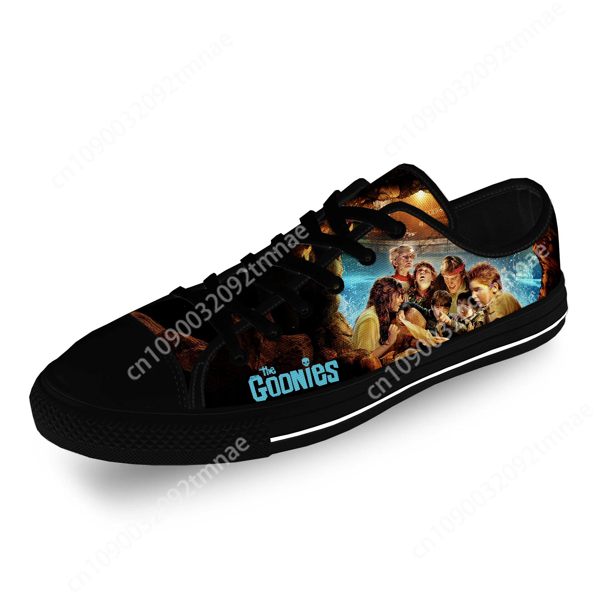 Movie Goonies Never Say Die Cool Casual Cloth Fashion 3D Print Low Top Custom Shoes Men Women Lightweight Breathable Sneakers