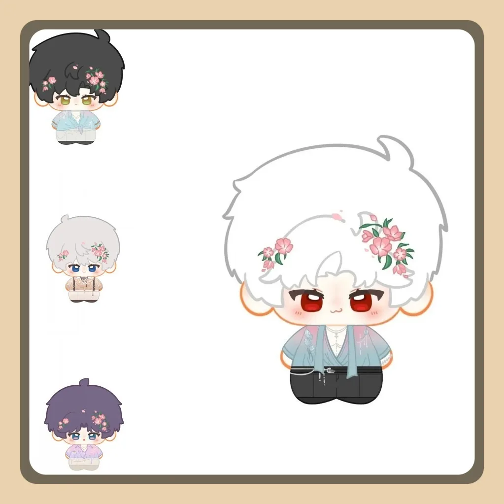 

Spring Day Series Plush Doll Love and Deepspace Xavier Zayne Rafayel Sylus Caleb 10cm Mini Prited Starfish Body Toy Pendant Gift