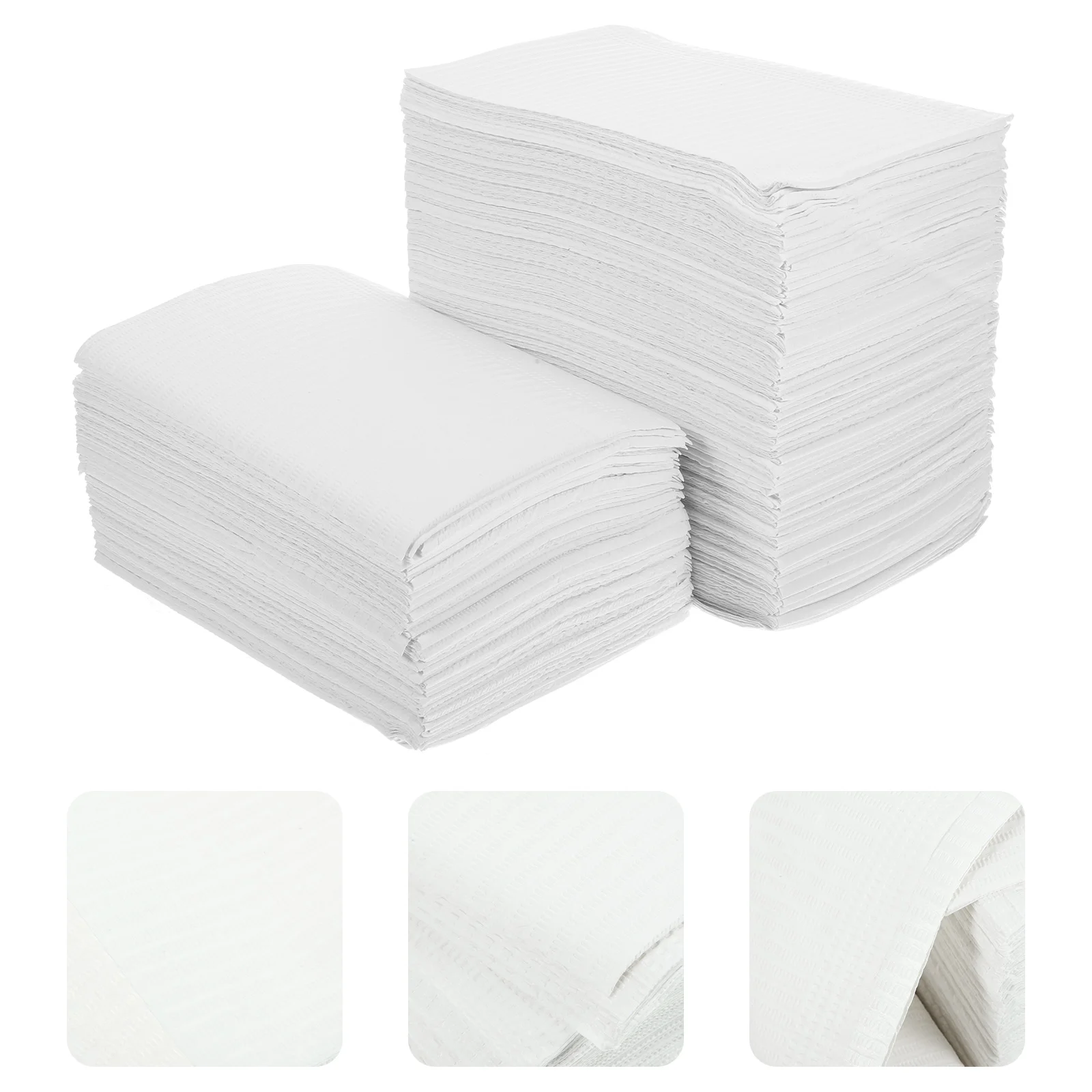 

125 Pcs Disposable Table Mat Tablecloths Manicure Pad Doily Clean Salon Tool Double Wood Pulp Nail Desk Practice