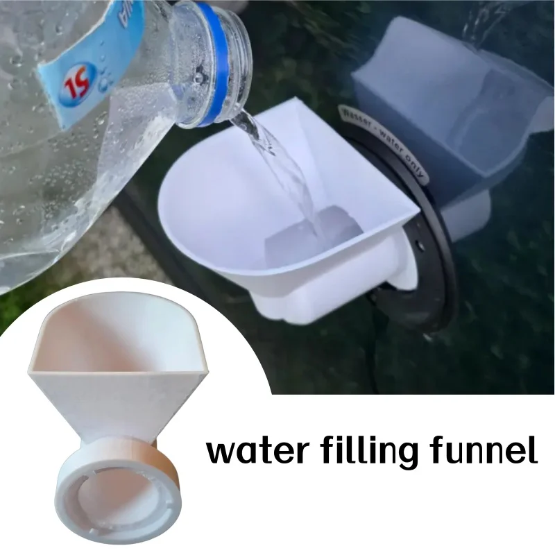 RV Water Filling Funnel 3D Printed Plastic Caravan Water Tank Inlet Connector Motorhome Camper Accessories