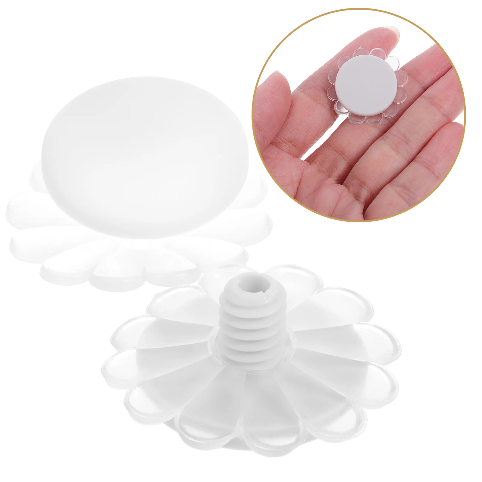 

2Sets Umbrella Top Cover Cap Replacement White Weatherproof End Tip for Umbrella Repair Parts Patio Garden