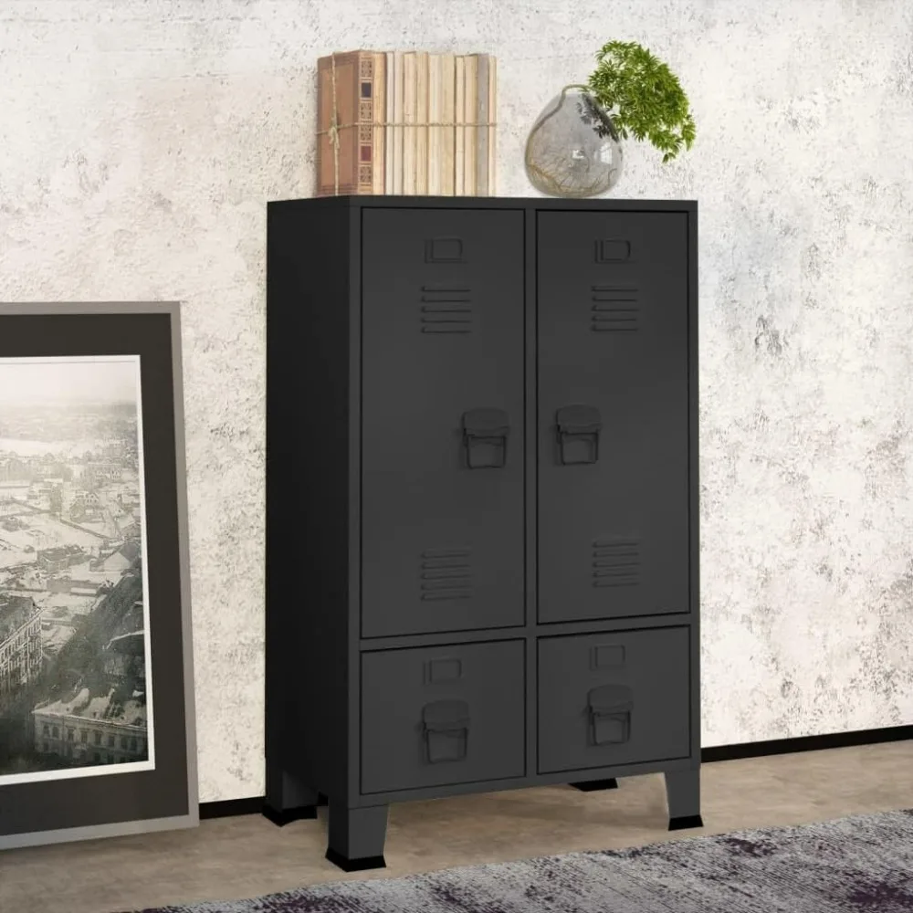 

Industrial Wardrobe Anthracite 26.4"x13.8"x42.1" Steel (53.79lbs)