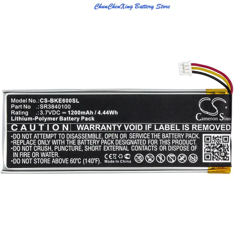 Cameron Sino 1200mAh Battery SR3840100 for Becker Active 6, Active 6 LMU, BE B40, Professional 6 LMU,Ready 6 EU JE,Transit 6 LMU