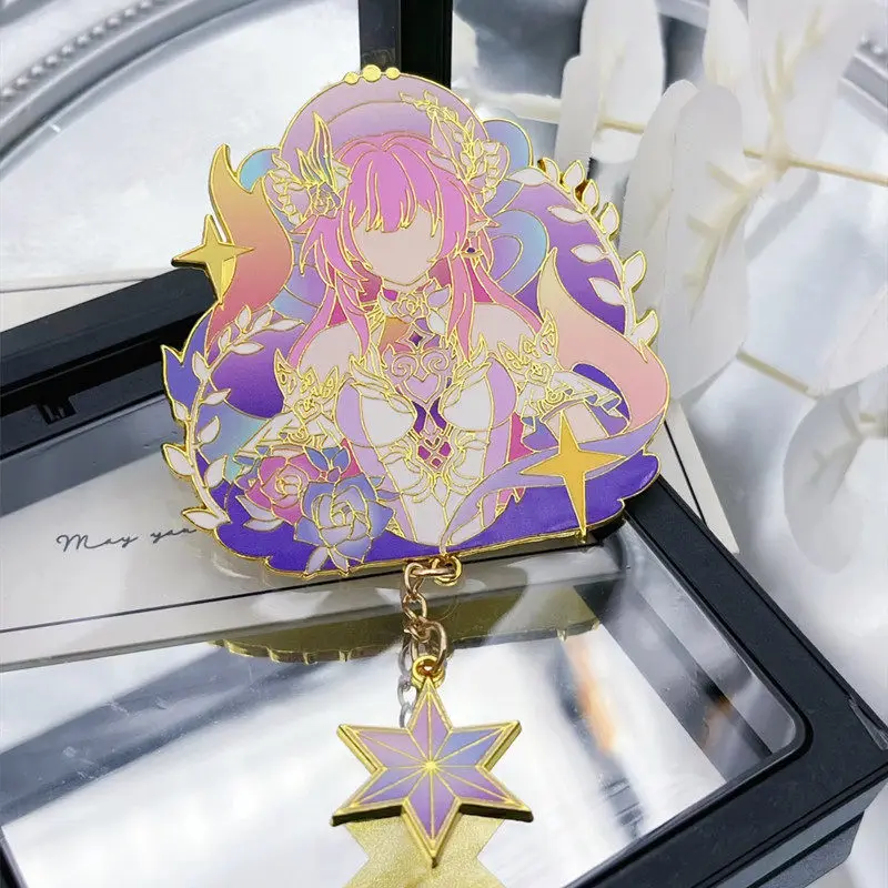 Honkai Star Rail Surrounding metal badge pendant Phainon Cyrene Furina  Robin Sunday Neuvillette Imitation enamel craft