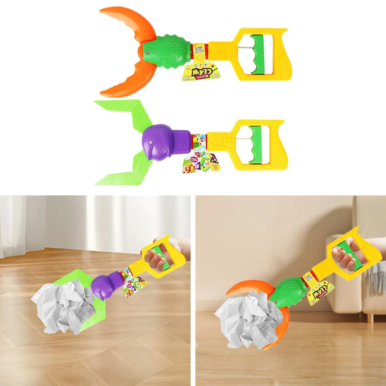 Giocattolo interattivo Grabber Pickup Tool Raccoglitore di rifiuti Morsetto a mano Giocattolo Braccio robot Giocattolo per ragazze Bambini Bambini Ragazzi Accessori da spiaggia