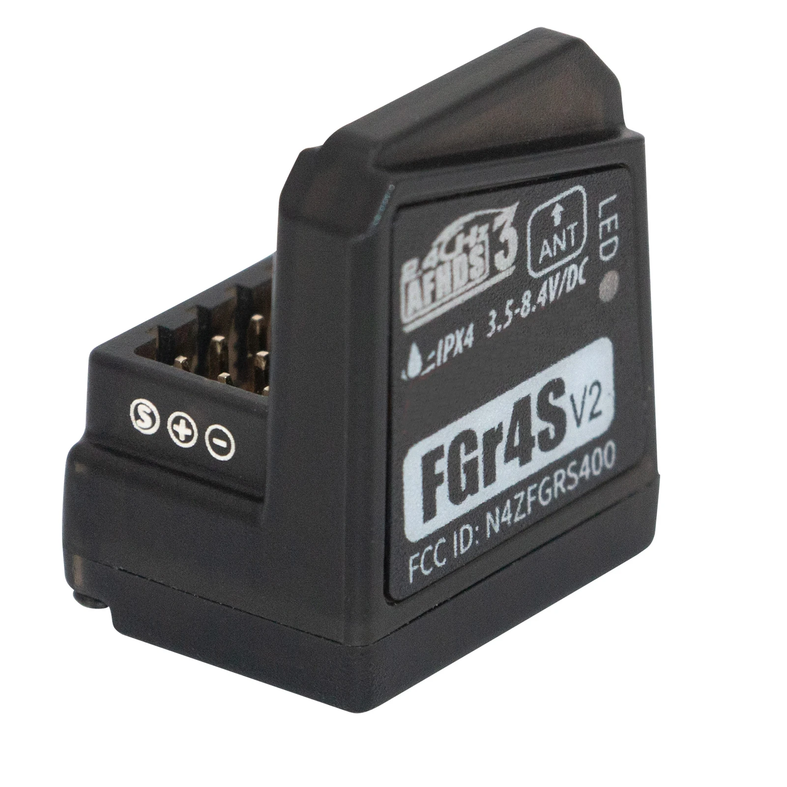 FGR4S V2 Receiver AFHDS 3 Built-in Single-Antenna Bidirectional PWM /PPM / IBUS Output Receiver for Flysky NB4 PL18 RC Transmitt