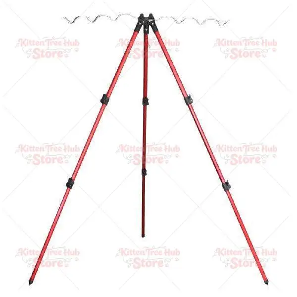 Strong Aluminum Alloy Telescopic 7 Groove Fishing Rod Holder Tripod Stand Sea Fishing Pole Bracket Blue Red Optional