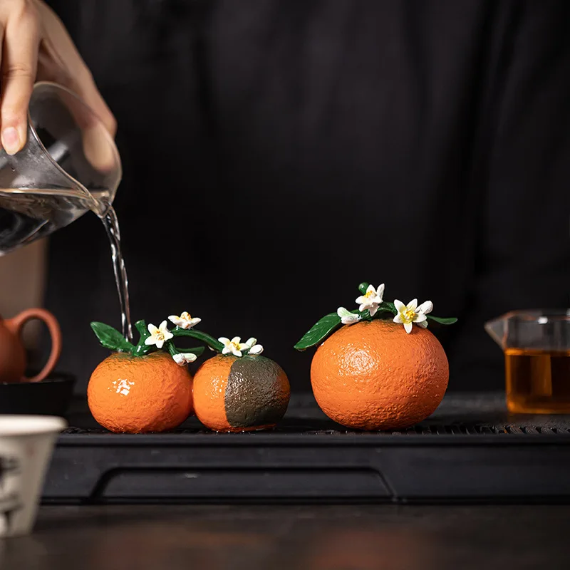 HYS color-changing orange blossom tea pet good luck tea pet ornament tea play tray ceremony