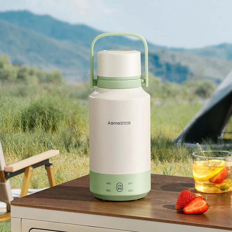 

Электрический чайник 1,0 л, портативная чашка с подогревом, многофункциональный горшок для кипяченой воды, уличный чайник, 4-ступенчатые чайники с регулируемой температурой