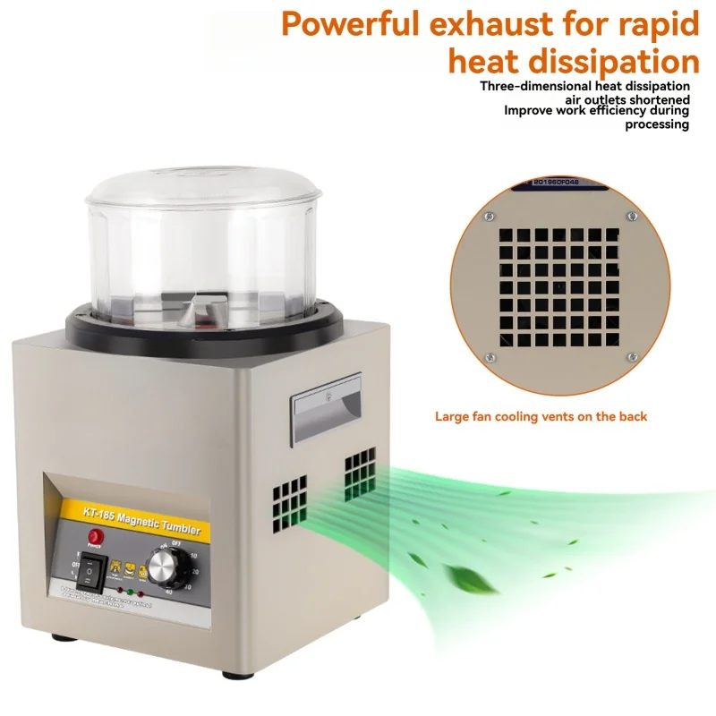 Magnetic Polishing Machine For Grinding Jewelry, Gold, Silver, Copper, Cleaning Metal, Rust Removal, Aluminum Alloy Deburring