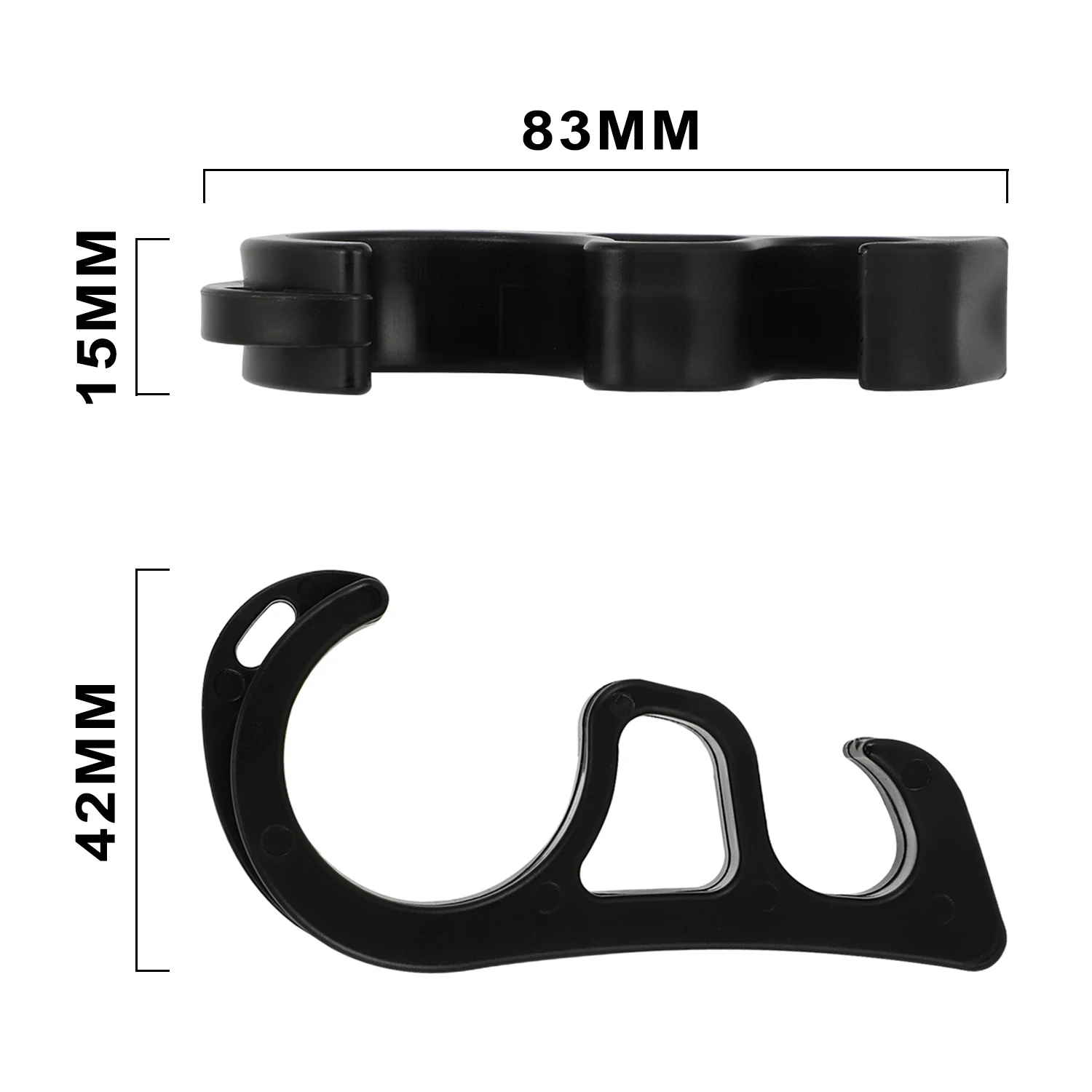 Universal Motorcycle Brake Lever Lock Buckle Parking Safety Stopper Clip For Honda Yamaha BMW KTM Sur-Ron Red Black
