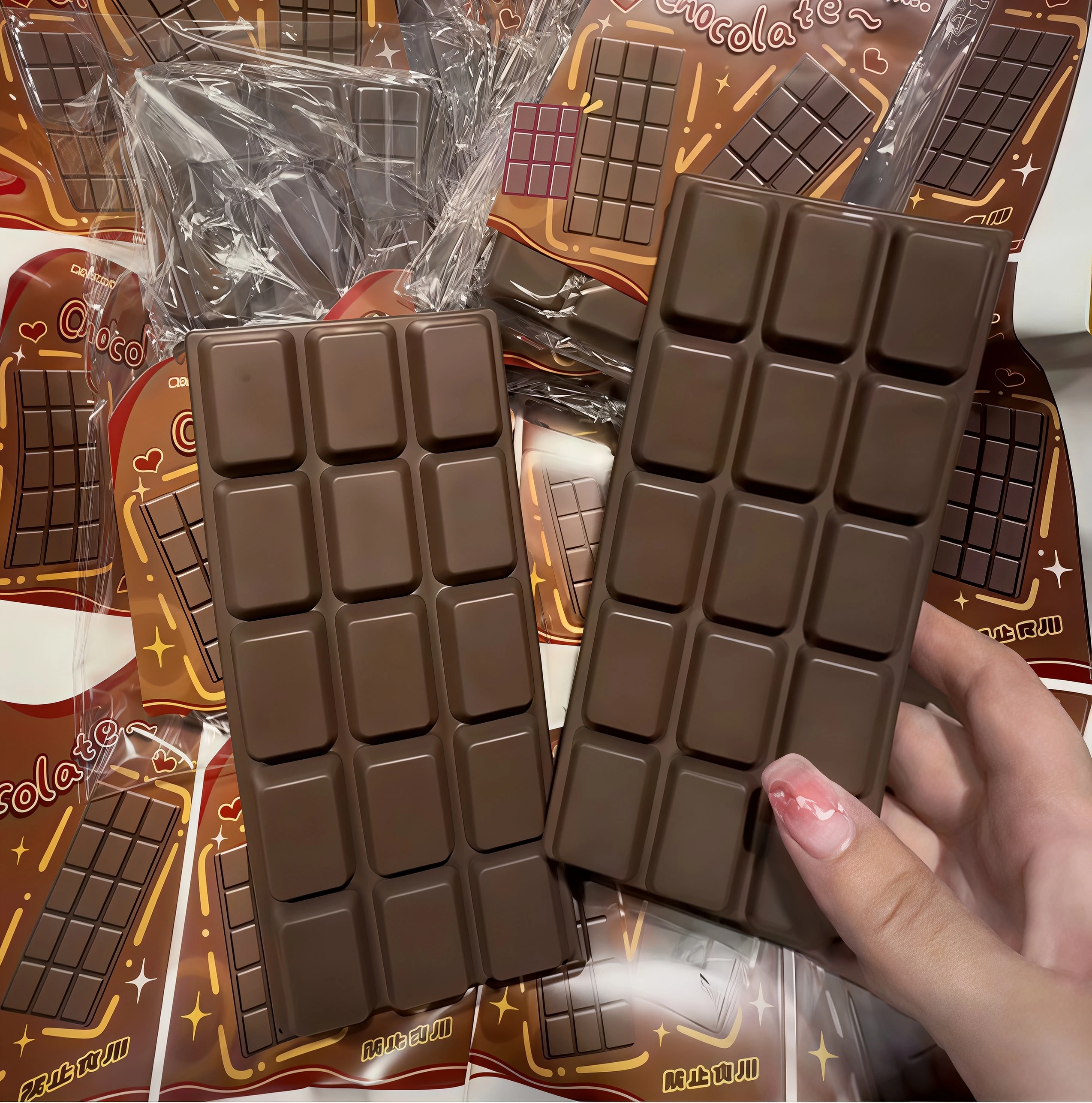 1PC Chocolate Slow Rebound Soft Simulated Food Decompression Toy Squeeze Fidget Stress Relief Gift Office Prank Props