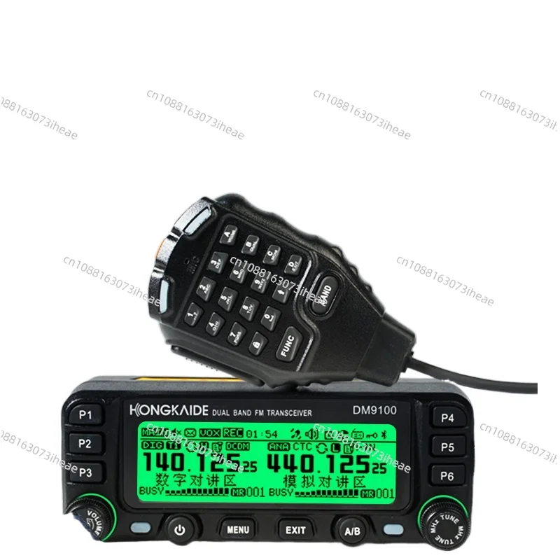 

Автомобильная рация DM9100, цифровая модель DMR, автомобильная платформа, УФ-двухсегментная, 25 Вт, GPS для самостоятельного вождения