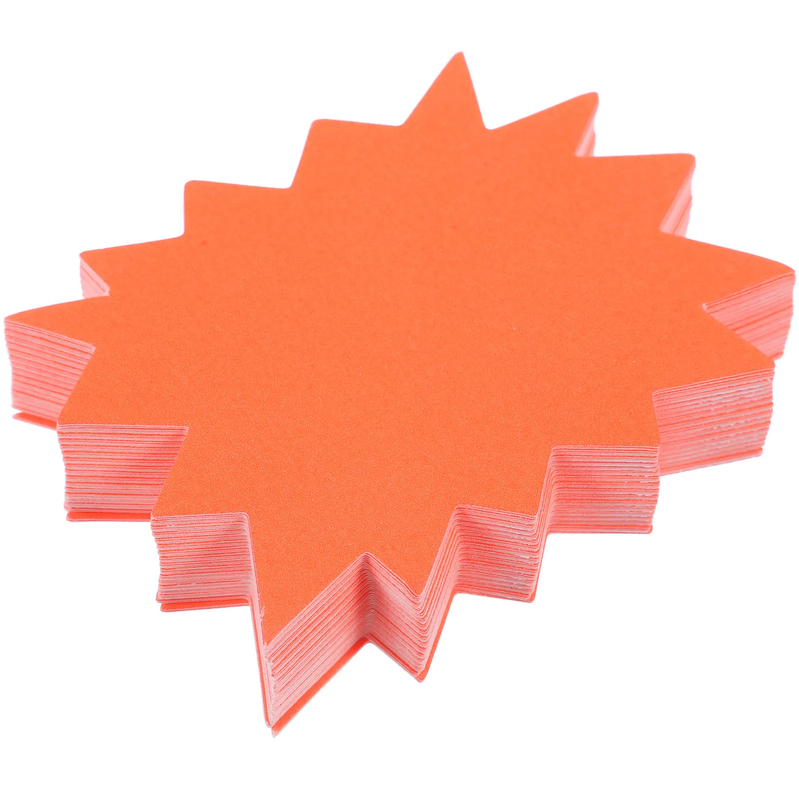 

250 Pcs Stickers Explosion Price Labels Burst Shaped Paper Signs Blank Sale Tags Color Pricing Fluorescent