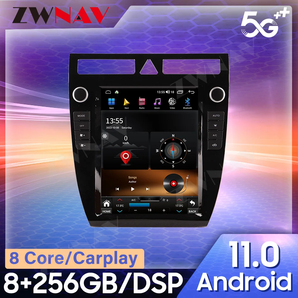 For Audi A6 1999 - 2003 CARPLAY Android 12 Car Radio Stereo Receiver Autoradio Multimedia Player GPS Navigation