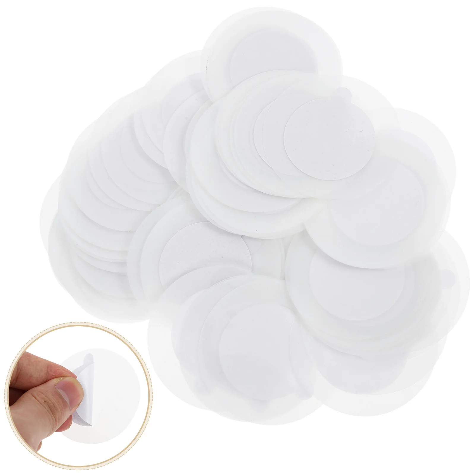

100Pcs Eyelash Glue Pads Single Use Adhesive Backing Lash Extension Tray Holder for False Lashes Professional Salon Tools