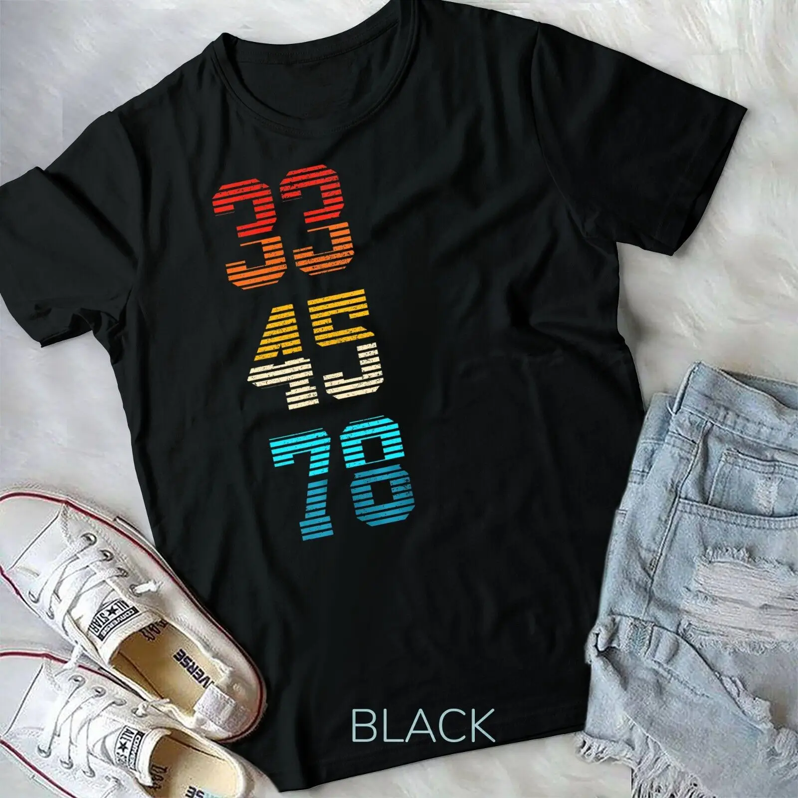 

33 45 78 RPM Vintage Retro Vinyl Record DJ Music Gift T-Shirt Unisex T-shirt