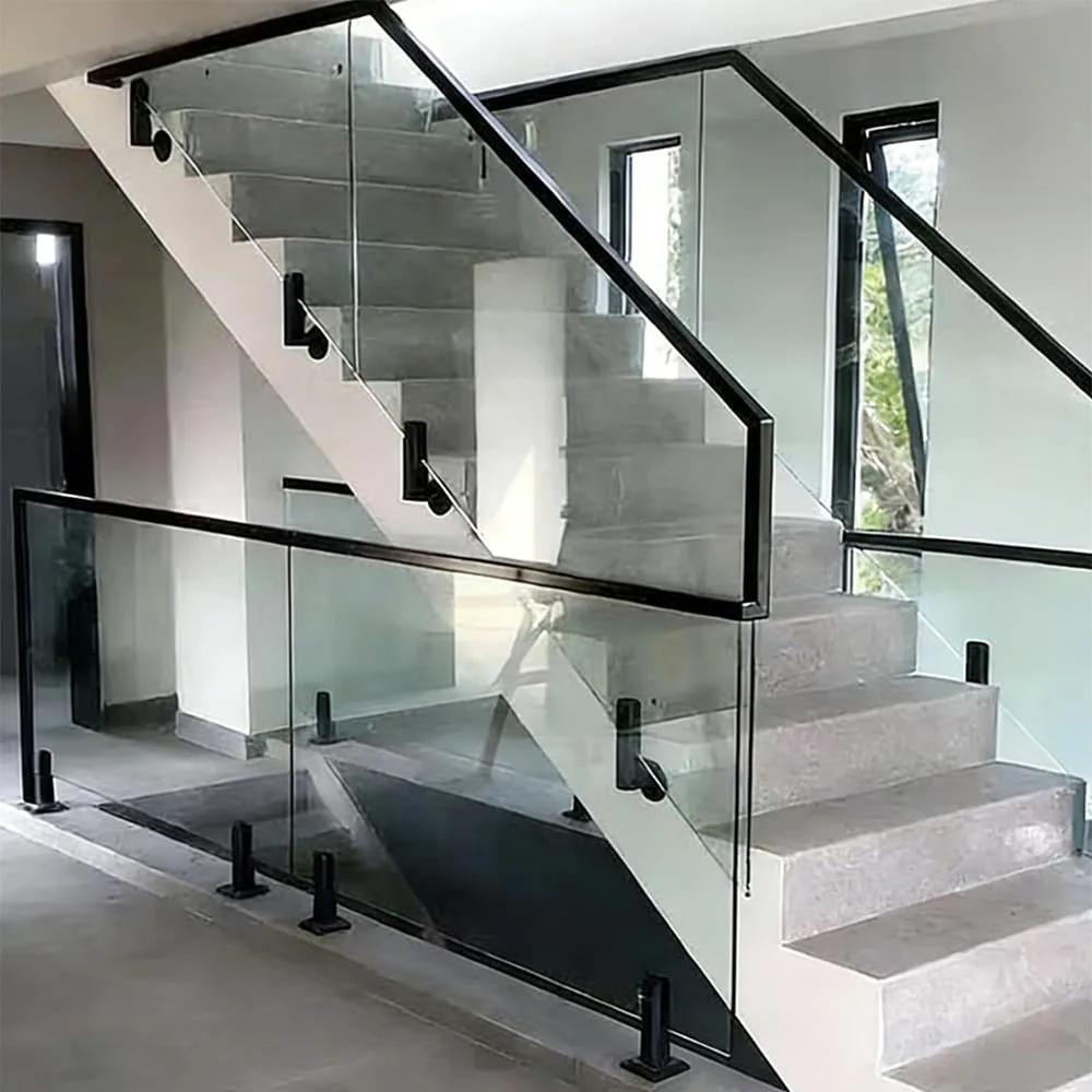Bild 7: 10 Stück seitlich montierte Glasklemmen ohne Bohren, Glasgeländerhalterung für Pool, Treppe, Schrägen, Zaun-Zubehör, Glasklemme