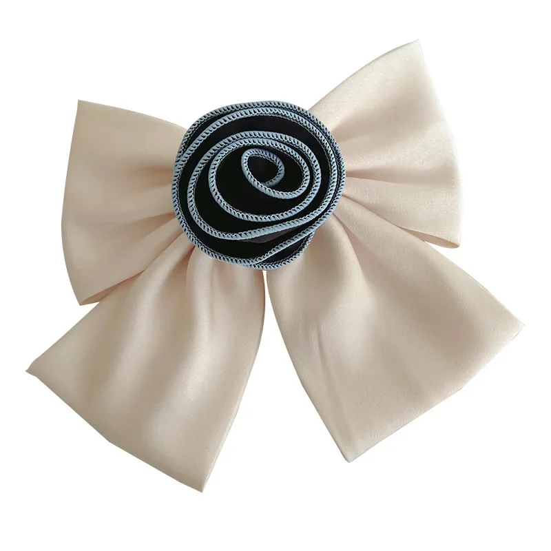 Elegant Ribbon Rose Flower Hair Clips for Women Bow Hairpins Barrettes Headpiece Wedding Party Headwear Korean Hair Accessories