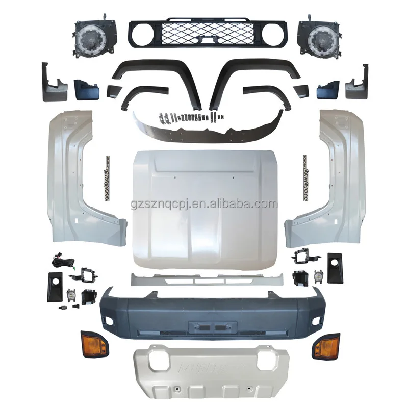 

Body Kit for toyota Land Cruiser LC76 LC79 2008-2023 Upgrade to 2024 Bumper Modification Grille Lip Diffuser Car Accessories