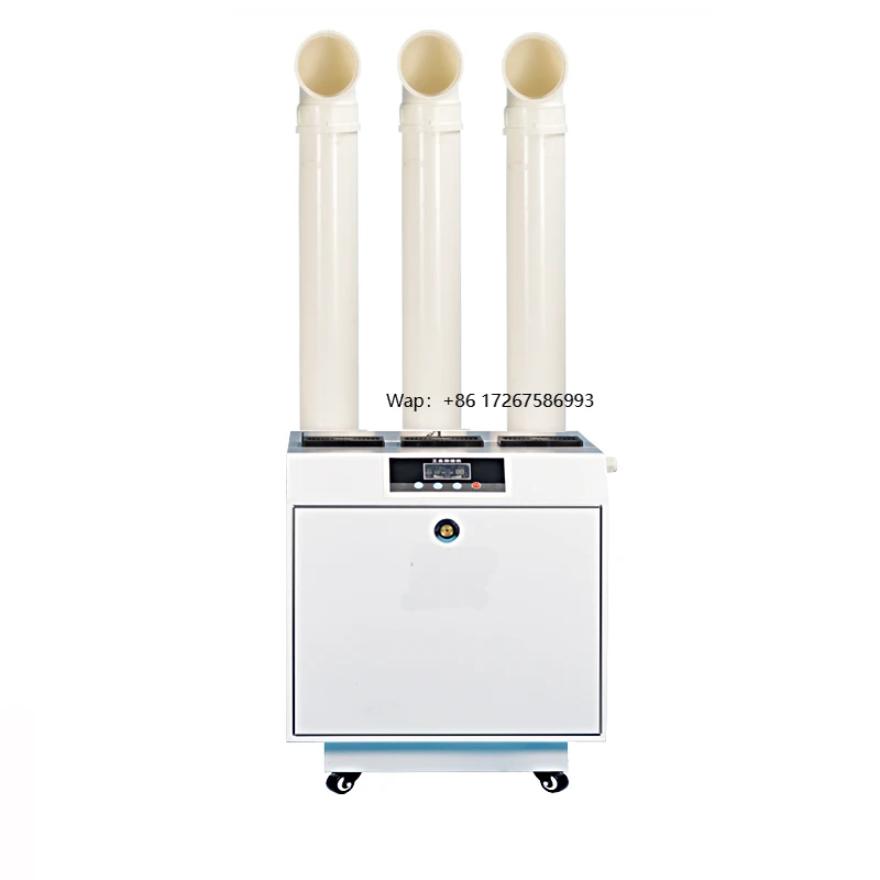 New Efficient Stainless Steel Industrial Ultrasonic Humidifier with Water Shortage Protection Digital Display 15kg/h Capacity