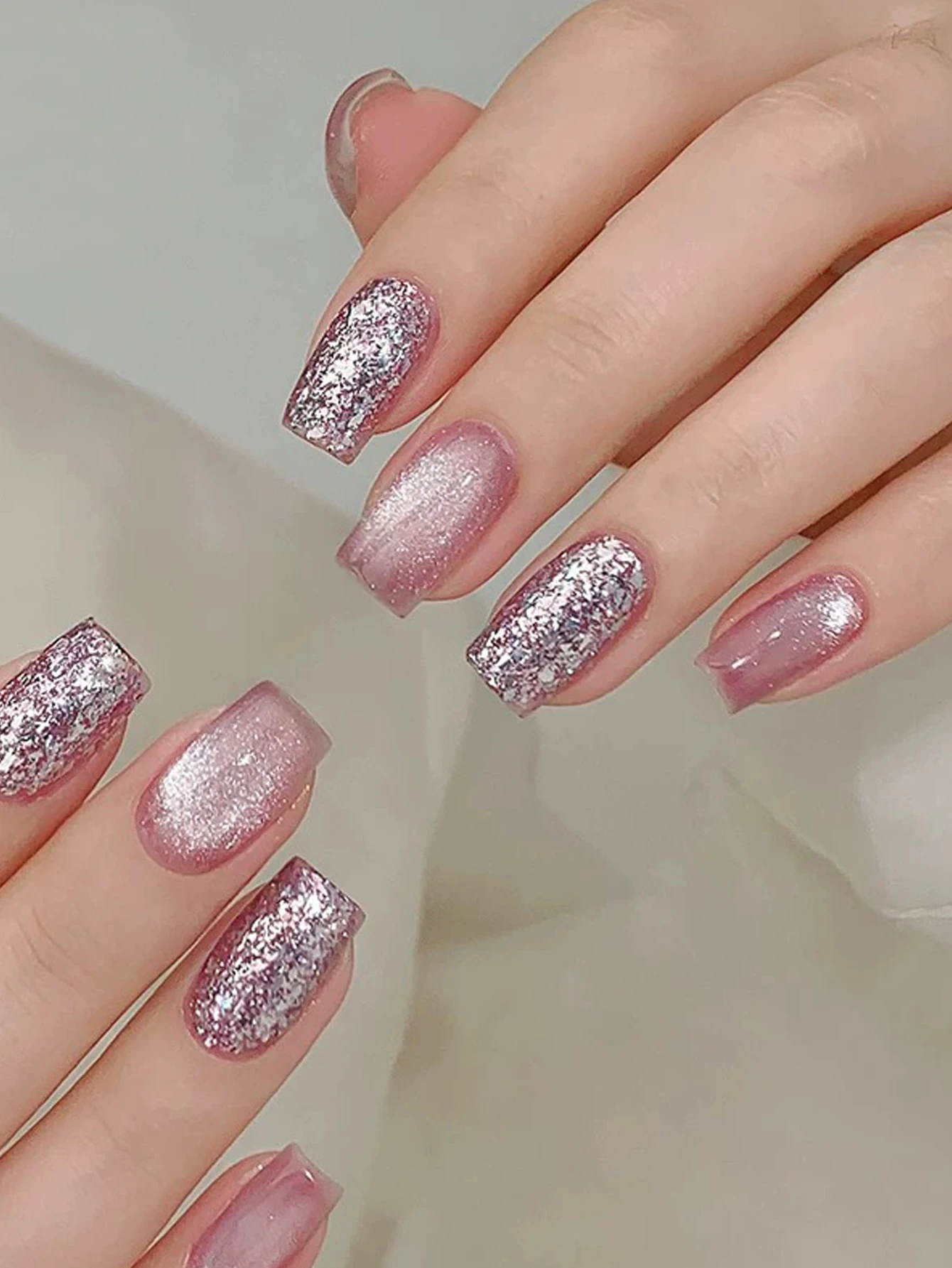 

1/12PCS New 2025 Gel Nail Polish Set - 12 Colors Flash Glitter & Diamond Crush for Beach Parties & Salon (Nail Supplies)