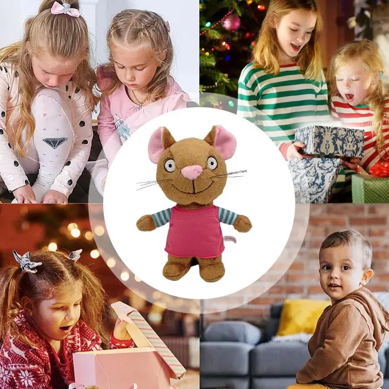 لعبة Pip و Posy من القطيفة للأطفال ، أنيمي كرتون ، حيوان محشو ، أرنب ، فأر ، دمية plushy ، عيد الميلاد ، هدية عيد ميلاد للفتيان والفتيات