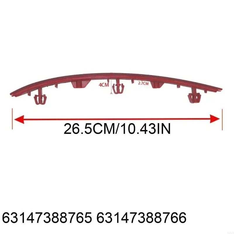 1 زوج من المصد الخلفي تقليم شرائح عاكس استبدال غطاء العاكس العاكس الملحقات السيارات 63147388765