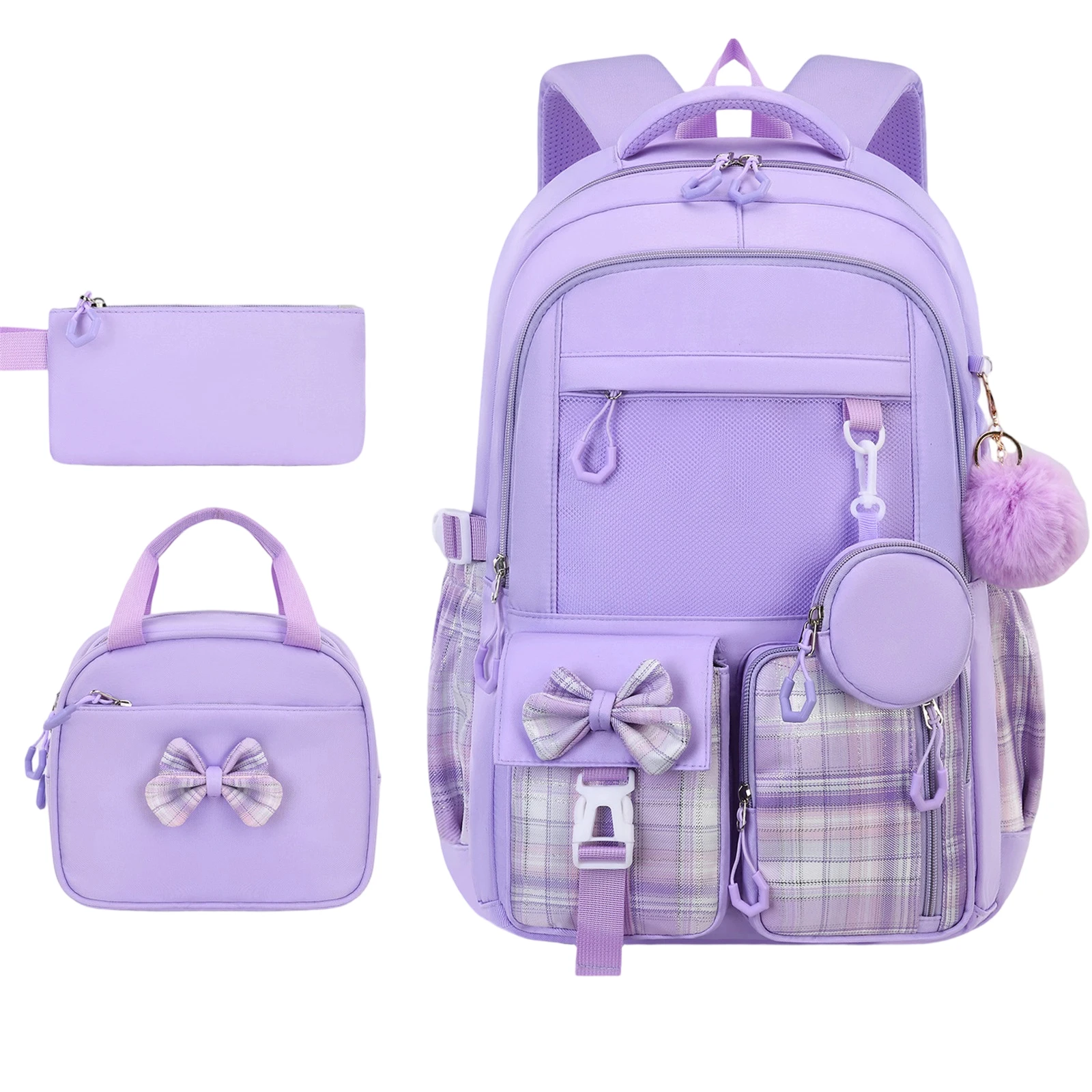 cute-bowknot-girls-backpack-set-waterproof-school-bag-with-pouch-accessories-2026-teenage-students-travel-daily-use-school-bags
