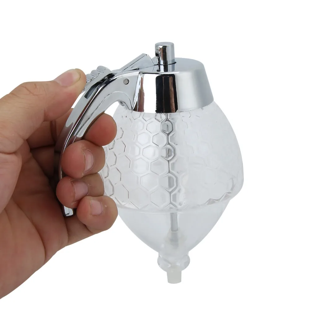 Beautiful 200ml Honey Dispenser With Stand Honey Pot Syrup Dispenser For Kitchen