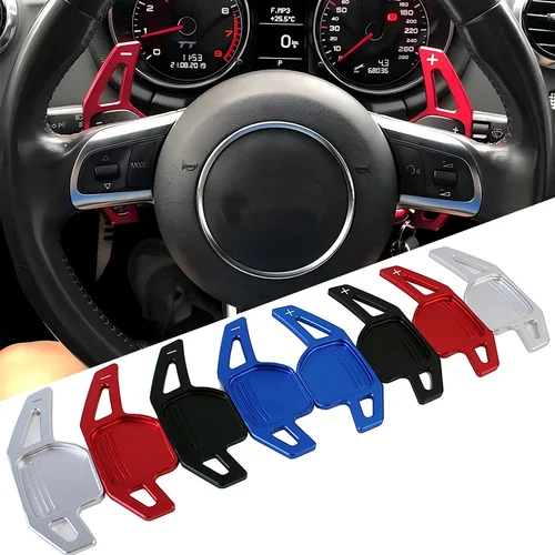 Palanca de cambios para Audi A4 B8 A3 8P S3 A5 A6 S6 C6 Q5 A8 R8 TT TTS MK2 8J Avant extensión de paletas para volante de coche DSG, 2 uds.