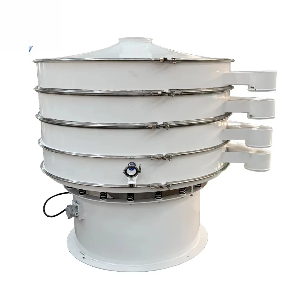 Industrial Rotary Vibro Screen for Bauxite Powder Manganese Ore Throughput Stable Vibration Mineral Impurity Removal Engine