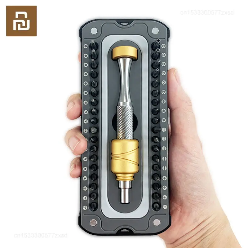 

Youpin 37 in 1 Precision Screwdriver Set Flywheel Design Handle S2 Alloy Phillips Torx Magnetic Drill Phone Watch Repair Tools