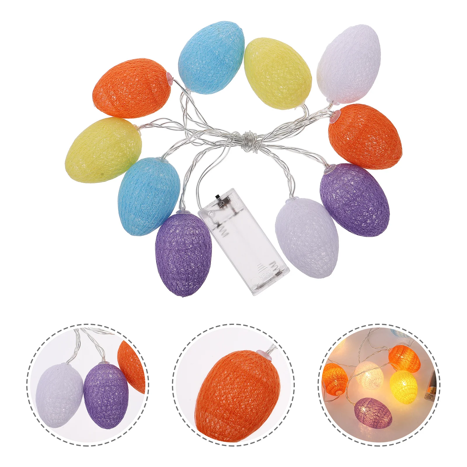 1 قطعة بيضة عيد الفصح LED سلسلة أضواء عالية الجودة ديكور غرفة نوم الحفلات توفير الطاقة حماية البيئة الدافئة #4