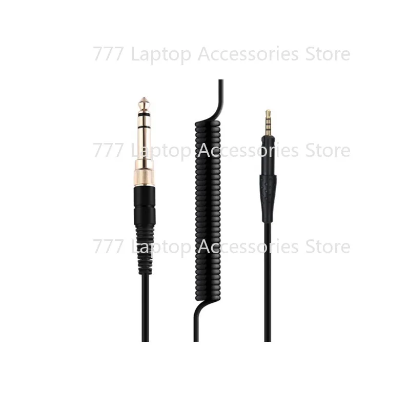 New! 10ft Coiled Spring Audio Cable For Sennheiser HD6 HD7 HD8 DJ MIX HEADPHONES